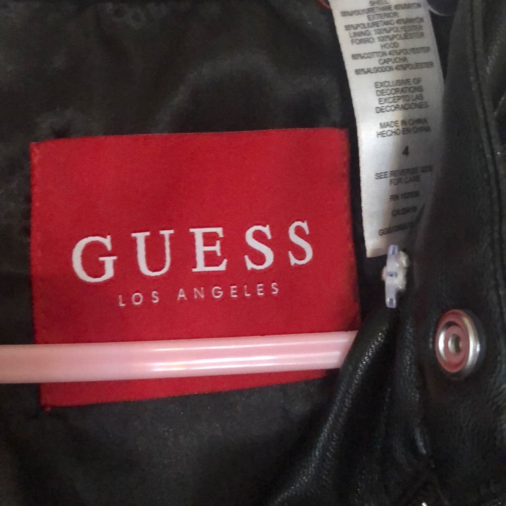 GUESS LEATHER JACKET - Picture 2 of 3